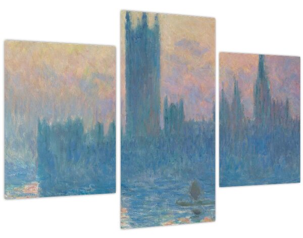 Obraz - Claude Monet, The Houses of Parliament, Sunset, reprodukcia (90x60 cm)