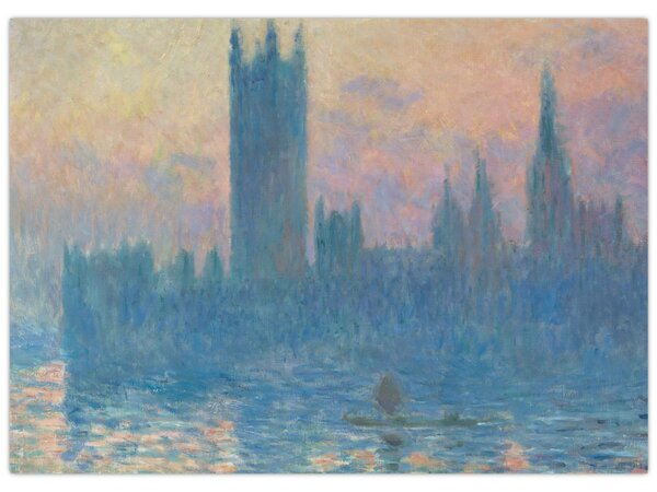 Obraz - Claude Monet, The Houses of Parliament, Sunset, reprodukcia (70x50 cm)
