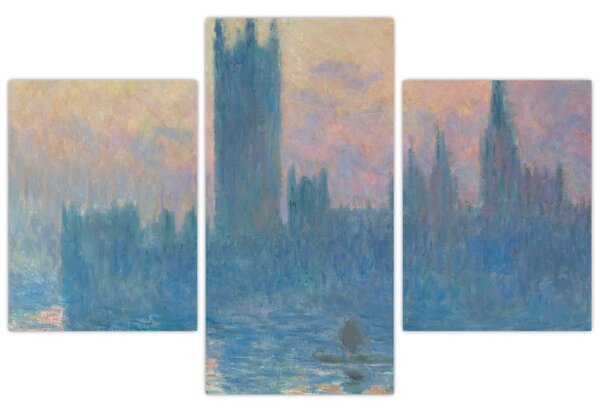 Obraz - Claude Monet, The Houses of Parliament, Sunset, reprodukcia (90x60 cm)