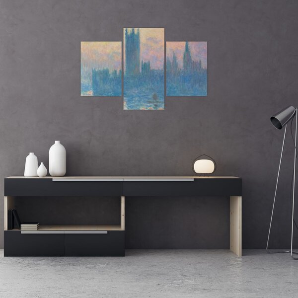 Obraz - Claude Monet, The Houses of Parliament, Sunset, reprodukcia (90x60 cm)