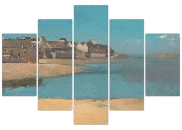 Obraz - Odilon Redon, Village by the Sea in Brittany, reprodukcia (150x105 cm)