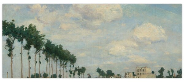 Obraz - Johan Barthold Jongkind, The Towpath, reprodukcia (120x50 cm)