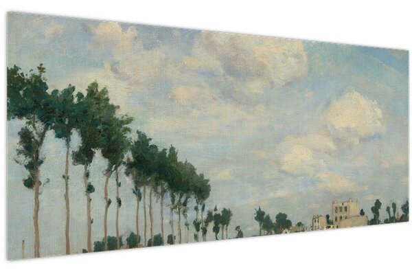 Obraz - Johan Barthold Jongkind, The Towpath, reprodukcia (120x50 cm)