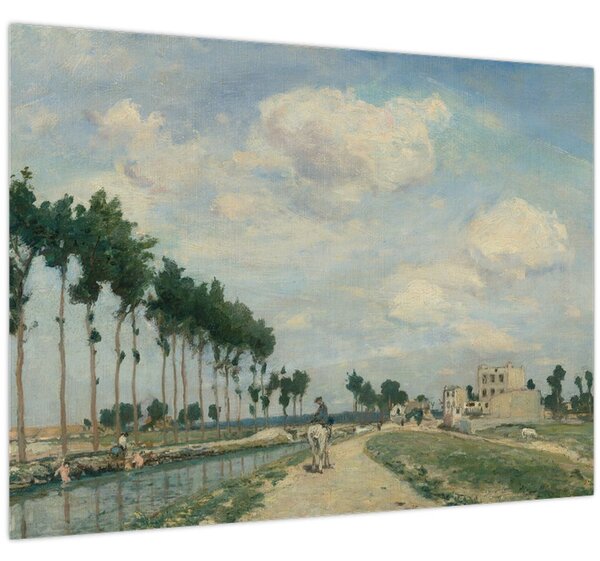 Obraz - Johan Barthold Jongkind, The Towpath, reprodukcia (70x50 cm)