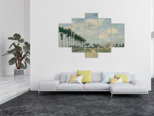 Obraz - Johan Barthold Jongkind, The Towpath, reprodukcia (150x105 cm)