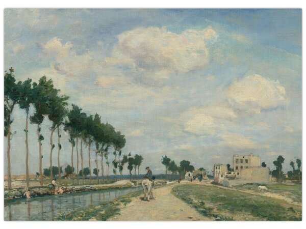 Obraz - Johan Barthold Jongkind, The Towpath, reprodukcia (70x50 cm)
