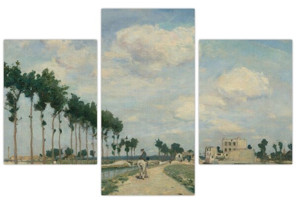 Obraz - Johan Barthold Jongkind, The Towpath, reprodukcia (90x60 cm)