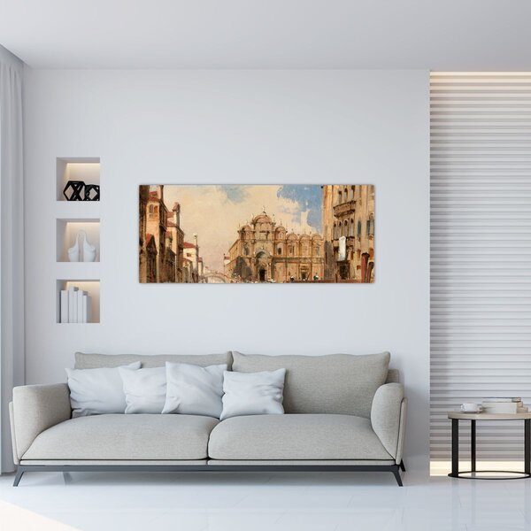 Obraz - Jules-Romain Joyant, The Scuola di San Marco, Venice, reprodukcia (120x50 cm)