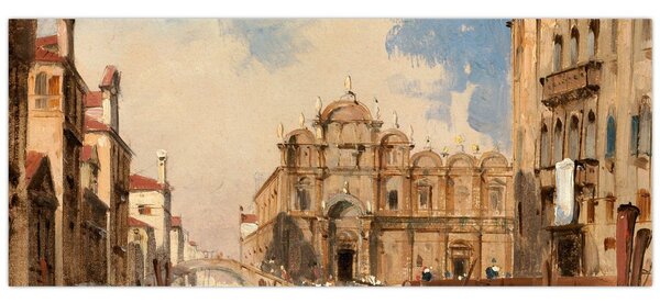 Obraz - Jules-Romain Joyant, The Scuola di San Marco, Venice, reprodukcia (120x50 cm)