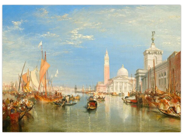 Obraz - Joseph Mallord William Turner, Venice the Dogana and San Giorgio Maggiore, reprodukcia (70x50 cm)
