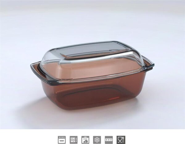 SIMAX AMBER CLEAR ZAPEKACIA MISA S POKRIEVKOU 3,5L+1,6L BS