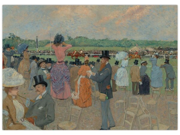 Obraz - Jean-Louis Forain, The Races at Longchamp, reprodukcia (70x50 cm)