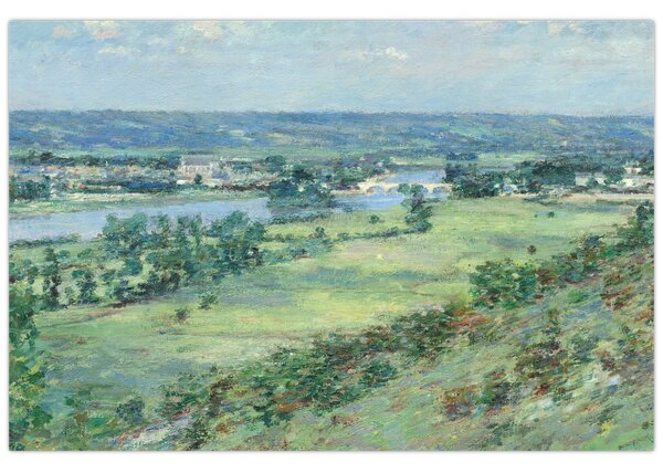 Obraz - Theodore Robinson, The Valley of the Seine, From the Hills of Giverny, reprodukcia (90x60 cm)