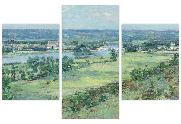 Obraz - Theodore Robinson, The Valley of the Seine, From the Hills of Giverny, reprodukcia (90x60 cm)