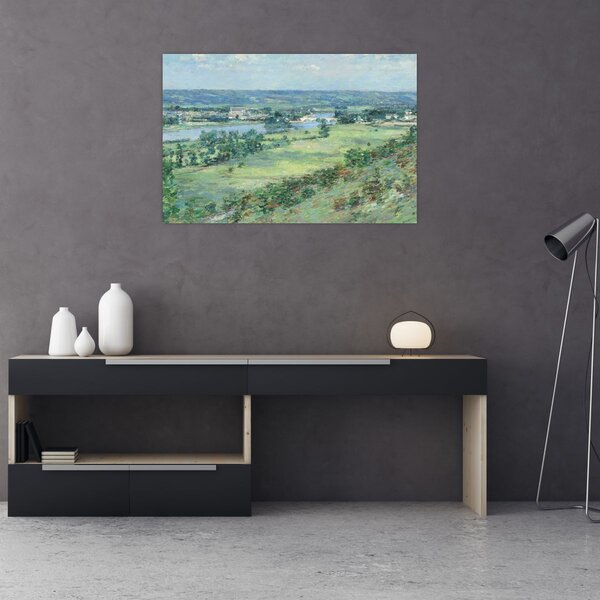 Obraz - Theodore Robinson, The Valley of the Seine, From the Hills of Giverny, reprodukcia (90x60 cm)