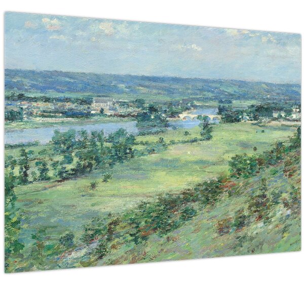 Obraz - Theodore Robinson, The Valley of the Seine, From the Hills of Giverny, reprodukcia (70x50 cm)