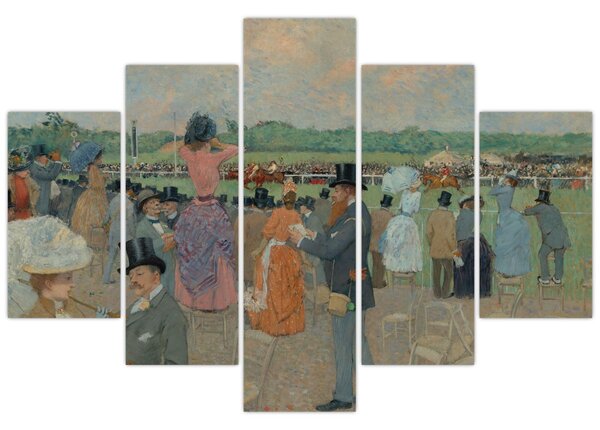 Obraz - Jean-Louis Forain, The Races at Longchamp, reprodukcia (150x105 cm)