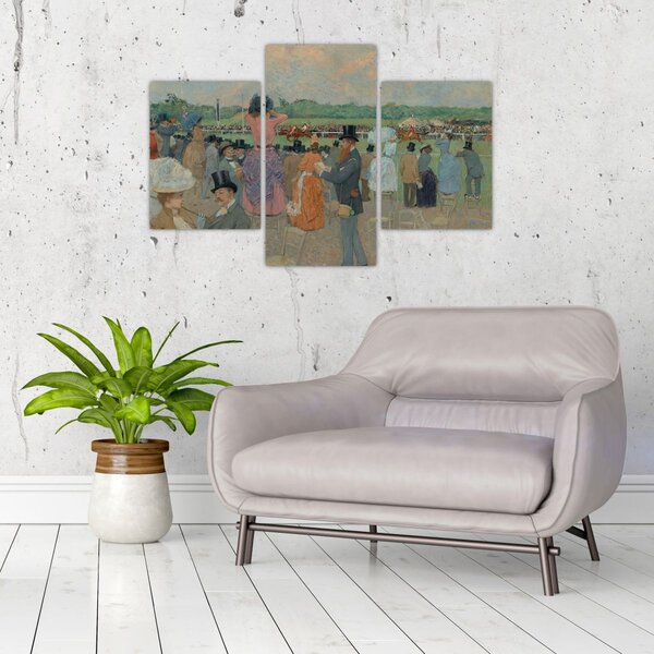 Obraz - Jean-Louis Forain, The Races at Longchamp, reprodukcia (90x60 cm)