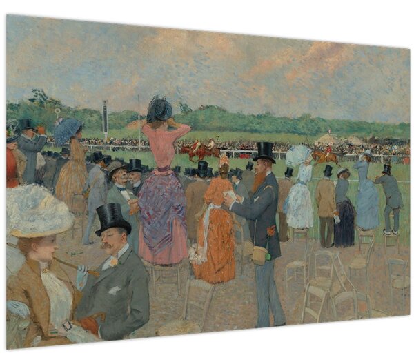 Obraz - Jean-Louis Forain, The Races at Longchamp, reprodukcia (90x60 cm)