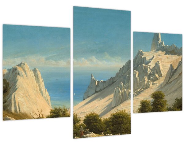 Obraz - Georg Emil Libert, View of Sommerspiret, the Cliffs of Møn, reprodukcia (90x60 cm)