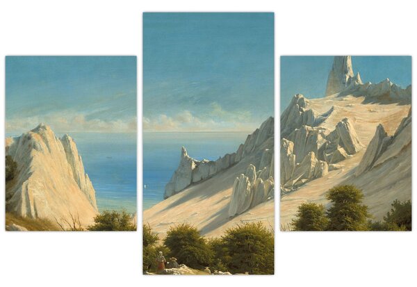 Obraz - Georg Emil Libert, View of Sommerspiret, the Cliffs of Møn, reprodukcia (90x60 cm)