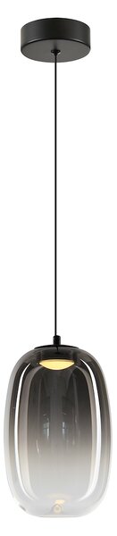 Závesné svietidlo Vaso, 1x grafitové sklenené tienidlo, (fi 13cm), b