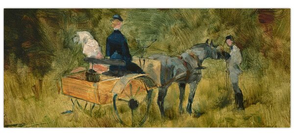 Obraz - Henri de Toulouse-Lautrec, The Trap, reprodukcia (120x50 cm)