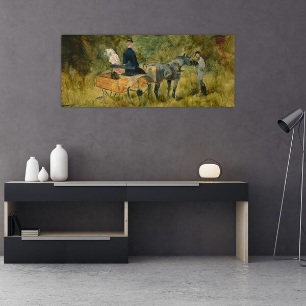 Obraz - Henri de Toulouse-Lautrec, The Trap, reprodukcia (120x50 cm)