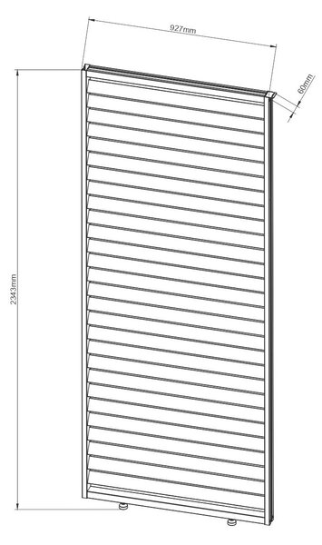 BOČNÁ STENA PERGOLY velikost: 92,5/234/4 cm Gardenson - Online Only záhrada, Online Only
