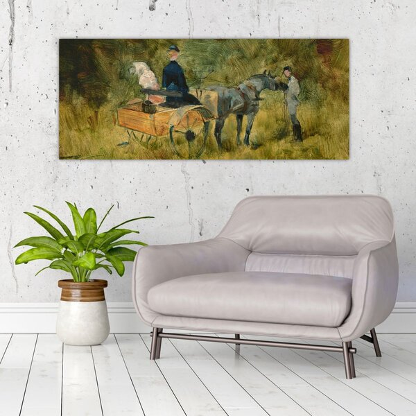 Obraz - Henri de Toulouse-Lautrec, The Trap, reprodukcia (120x50 cm)