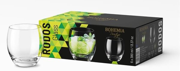 BOHEMIA PRESTIGE RHODES POHÁR 380ML SADA 6 KS