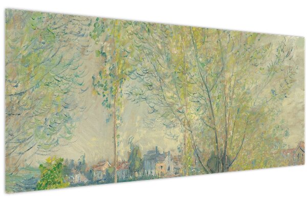Obraz - Claude Monet, The Willows, reprodukcia (120x50 cm)