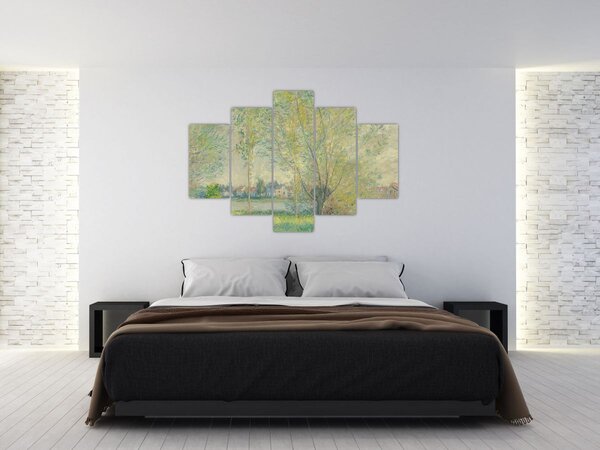 Obraz - Claude Monet, The Willows, reprodukcia (150x105 cm)