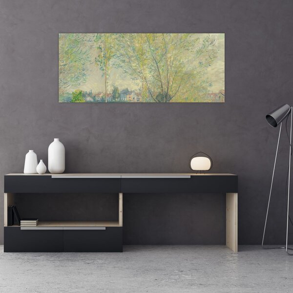 Obraz - Claude Monet, The Willows, reprodukcia (120x50 cm)