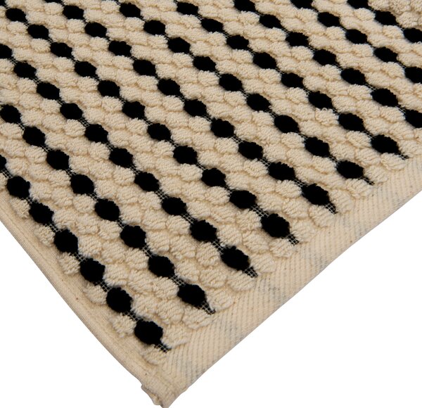 UTERÁK NA RUKY, 50/100 cm, čierna, écru Dieter Knoll - Kúpeľňový textil