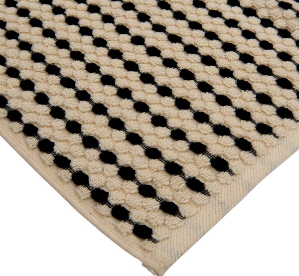 SADA UTERÁKOV PRE HOSTÍ, 30/50 cm, čierna, écru Dieter Knoll - Kúpeľňový textil