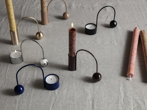 Kovový svietnik Brass Balance Candle Holder