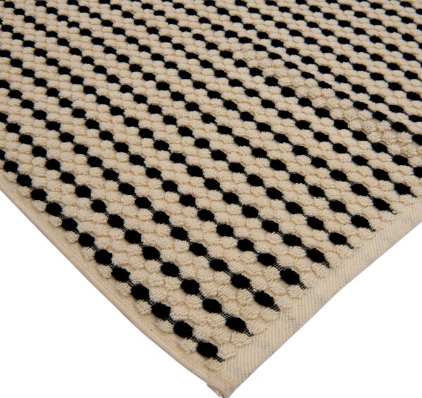 UTERÁK, 70/140 cm, čierna, écru Dieter Knoll - Kúpeľňový textil