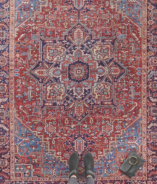 Hanse Home, Kusový koberec Asmar 104012 Orient / Red, 80x150, červená, obývacia izba