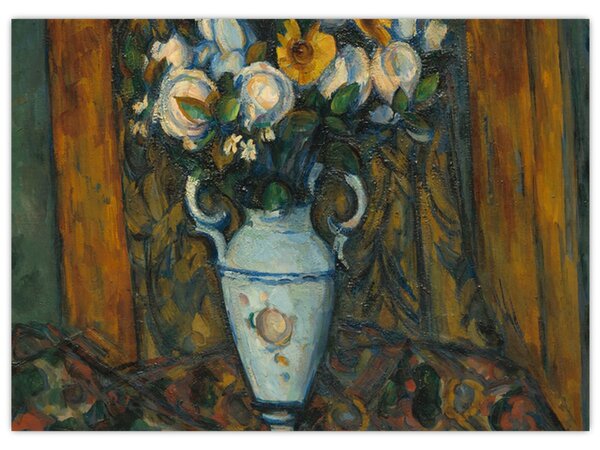 Obraz - Paul Cézanne, Vase of Flowers, reprodukcia (70x50 cm)