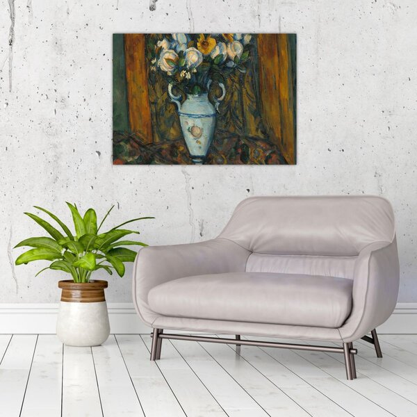 Obraz - Paul Cézanne, Vase of Flowers, reprodukcia (70x50 cm)