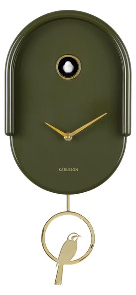 NÁSTENNÉ HODINY smaragdovozelená Karlsson - Hodiny, Online Only