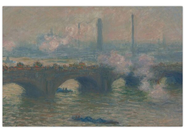 Obraz - Claude Monet, Waterloo Bridge, Gray Day, reprodukcia (90x60 cm)