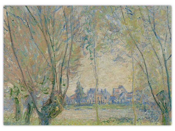 Obraz - Claude Monet, Woman Seated under the Willows, reprodukcia (70x50 cm)