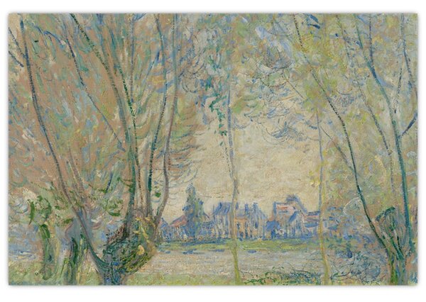 Obraz - Claude Monet, Woman Seated under the Willows, reprodukcia (90x60 cm)