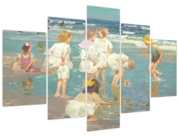 Obraz - Edward Henry Potthast, A Holiday, reprodukcia (150x105 cm)