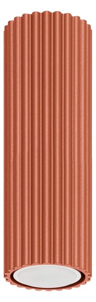 Stropné svietidlo Karbon, 1x okrovo červené kovové tienidlo, (20 cm)