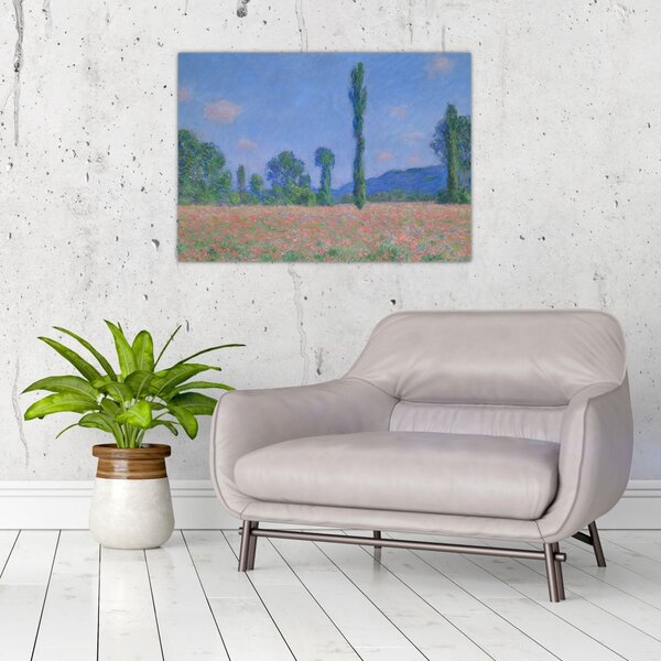 Obraz - Claude Monet, Poppy Field (Giverny), reprodukcia (70x50 cm)