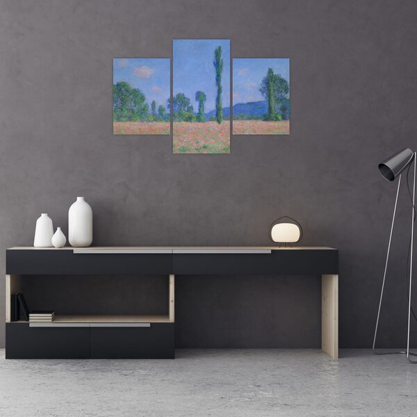 Obraz - Claude Monet, Poppy Field (Giverny), reprodukcia (90x60 cm)
