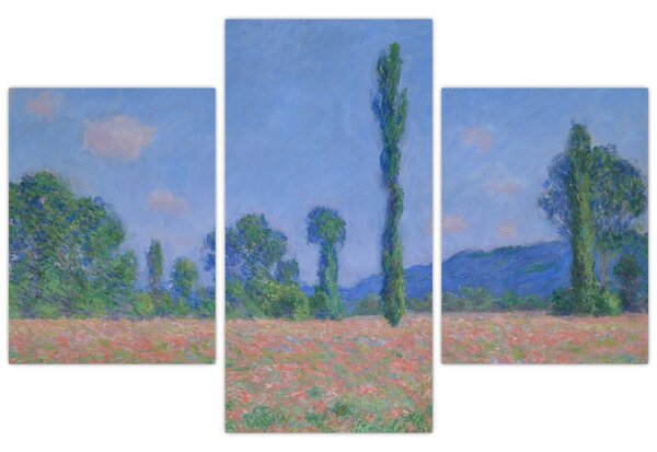 Obraz - Claude Monet, Poppy Field (Giverny), reprodukcia (90x60 cm)